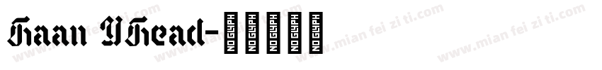 Haan YHead字体转换